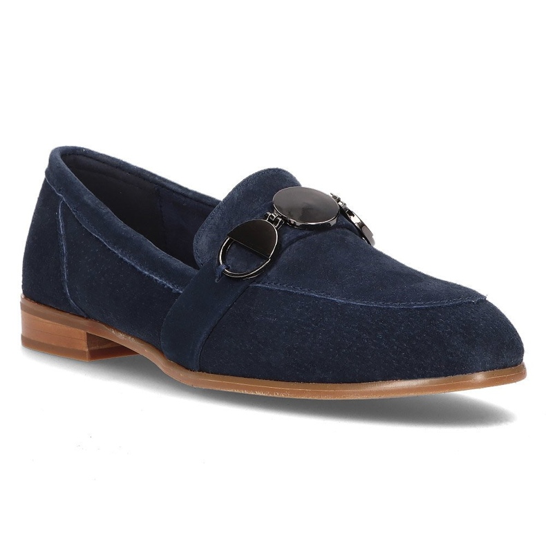 Leather loafers Filippo DP2148 / 21 Nv navy blue