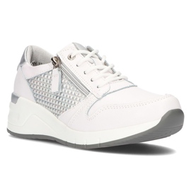 Leather Sneakers Filippo DP2052 / 21 Wh white Leather Sneakers Filippo DP2052 / 21 Wh white