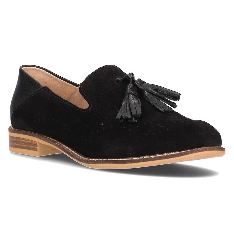 Leather moccasins Filippo DP2332 / 21 Bk black