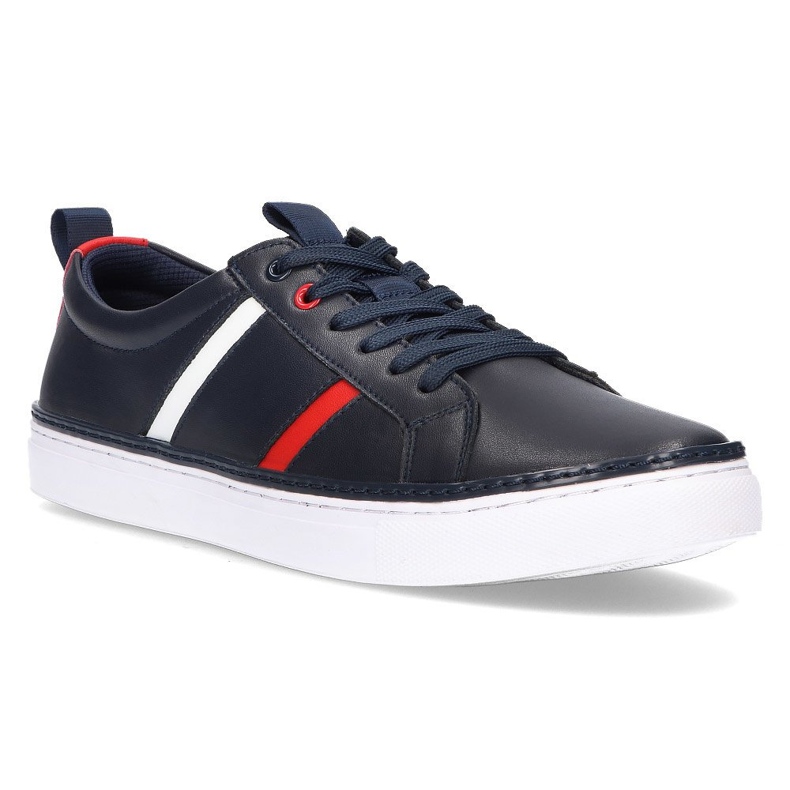Leather shoes Filippo MP2146 / 21 Nv navy blue