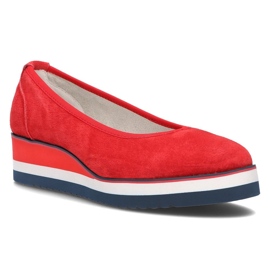 Leather red Filippo DP2323 / 21 Rd ballerinas Leather red Filippo DP2323 / 21 Rd ballerinas