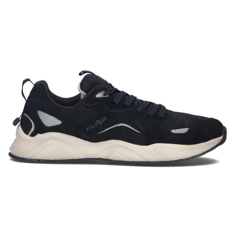 Leather Sneakers Filippo MSP2119 / 21 Nv navy blue
