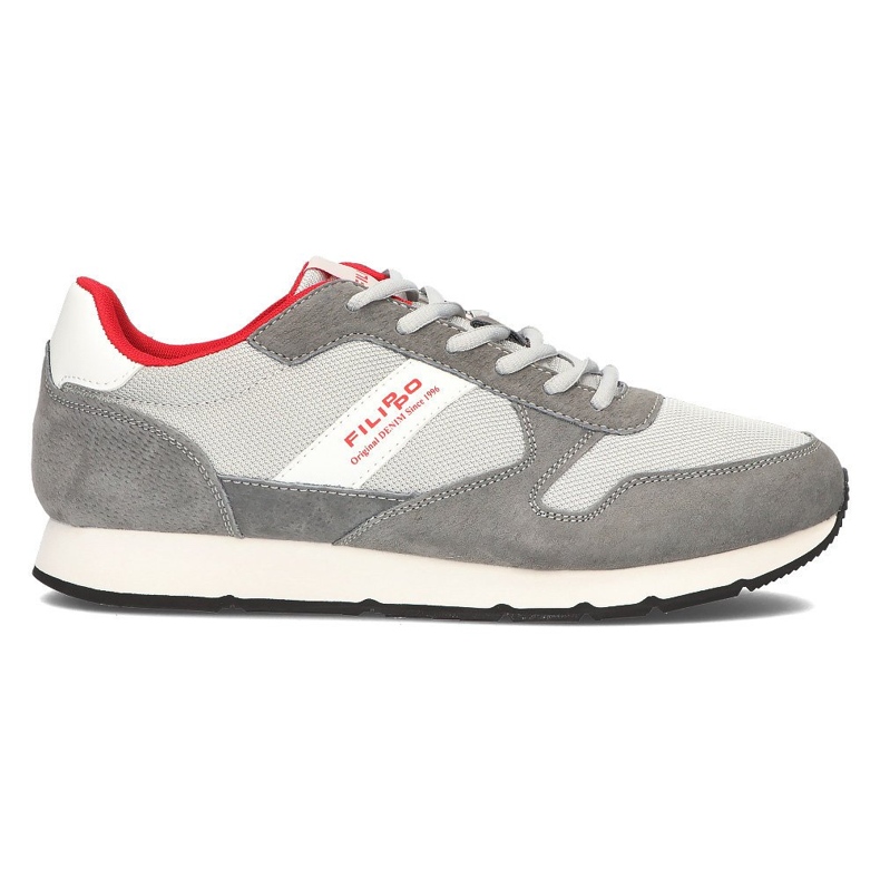 Leather shoes Filippo MSP2117 / 21 Gr gray grey