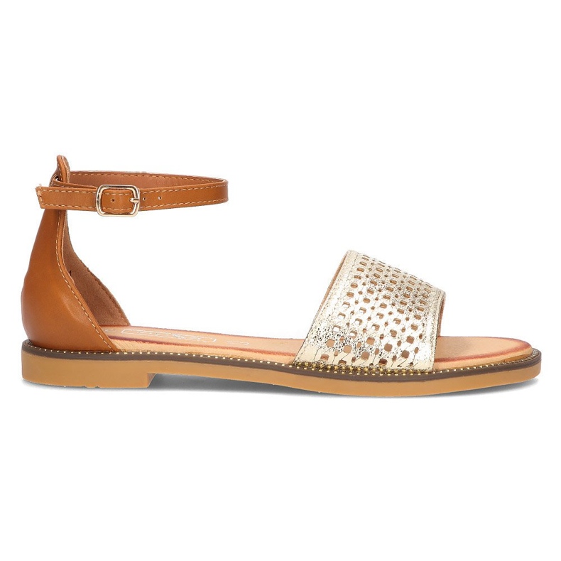 Filippo DS2102 / 21 Go Br brown sandals golden Filippo DS2102 / 21 Go Br brown sandals golden