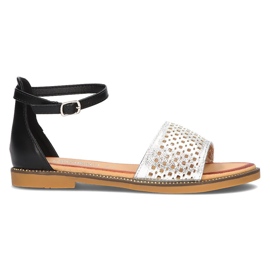 Filippo DS2102 / 21 Si Bk sandals black silver Filippo DS2102 / 21 Si Bk sandals black silver