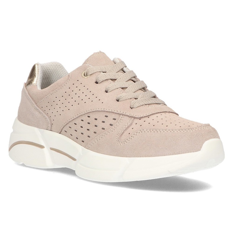 Leather Sneakers Filippo DP2156 / 21 Be beige