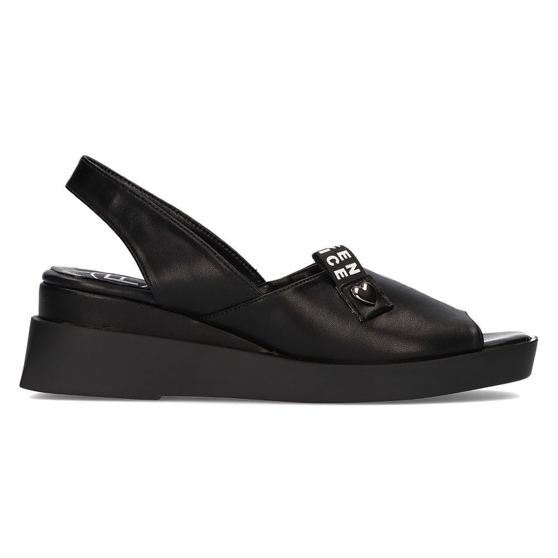 Black Sandals on the wedge Filippo DS2355 / 21 Bk