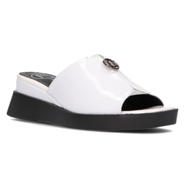 Filippo DK2351 / 21 Wh white slippers