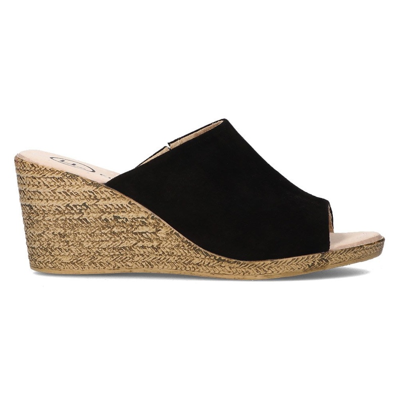 Leather slippers Filippo DK2143 / 21 Bk black