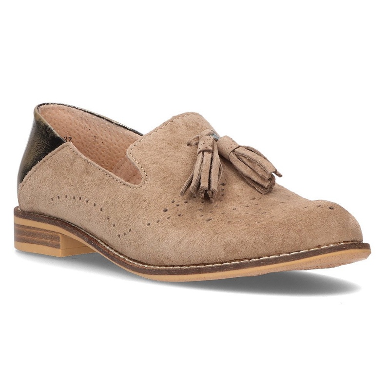 Leather loafers Filippo DP2332 / 21 Be beige