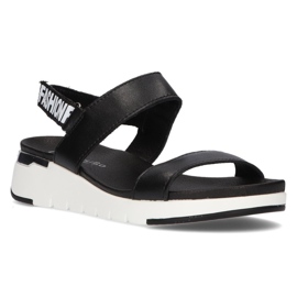 Leather sandals Filippo DS2141 / 21 Bk black