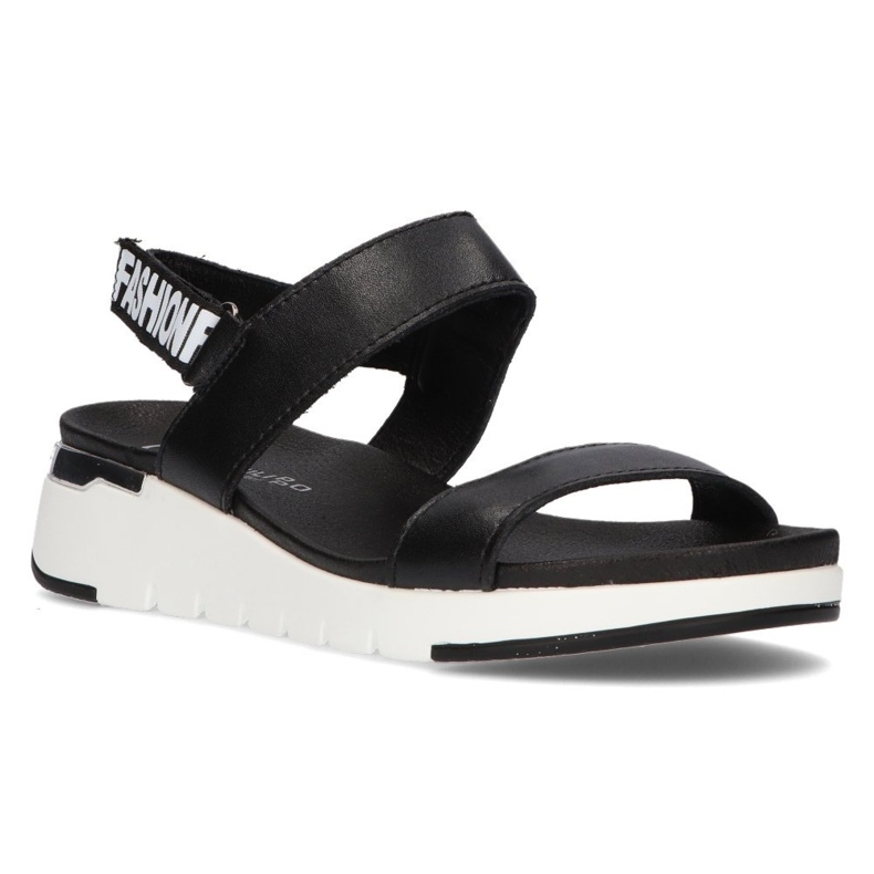Leather sandals Filippo DS2141 / 21 Bk black
