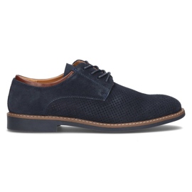 Leather shoes Filippo MP2399 / 21 Nv navy blue