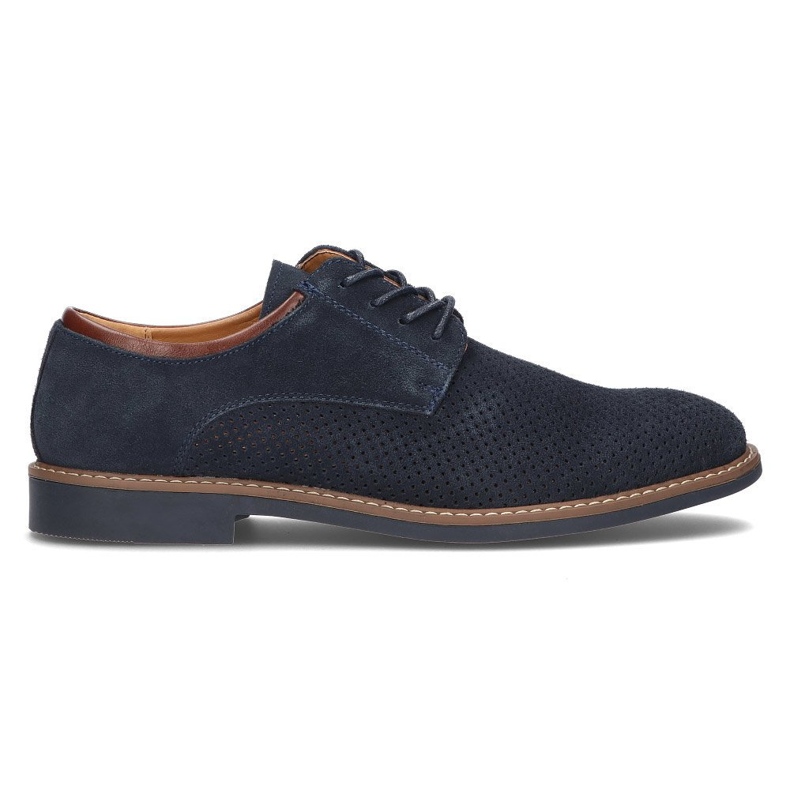Leather shoes Filippo MP2399 / 21 Nv navy blue