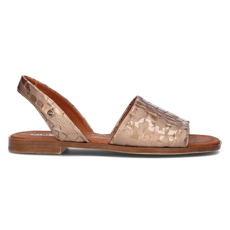 Leather sandals Filippo 40215 taupe brown