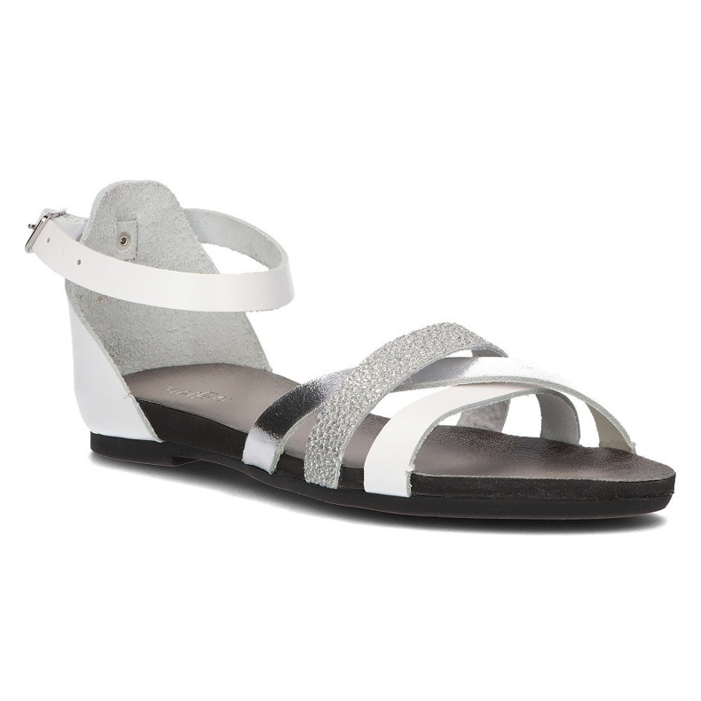 Leather sandals Filippo 40225 white and silver Leather sandals Filippo 40225 white and silver