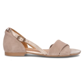 Leather sandals Filippo 04614-04 / 00-5 beige