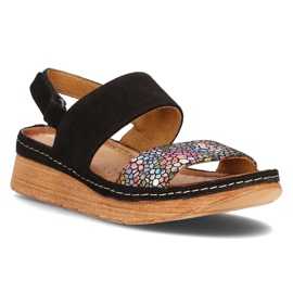 Leather sandals Filippo 04142-20 / 00-5 black multicolor
