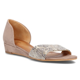 Leather sandals Filippo 01971-56 / 00-5 beige