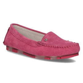 Leather loafers Filippo DP2037 / 21 Fh pink