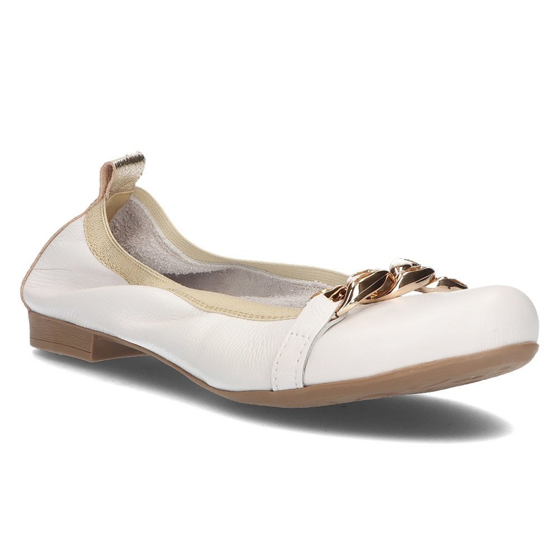 Leather Filippo 100 ballerinas white Leather Filippo 100 ballerinas white
