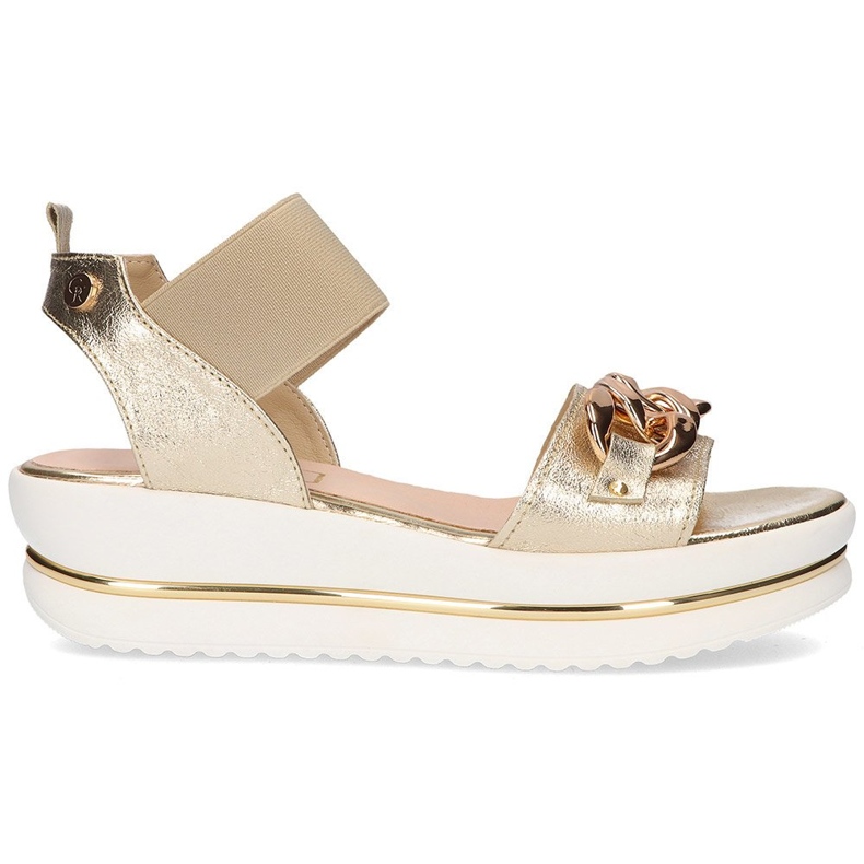 Leather sandals Filippo 104 gold golden