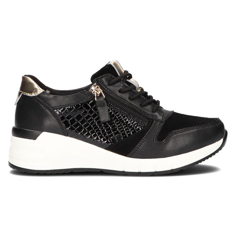 Leather sneakers Filippo DP2052 / 21 Bk black