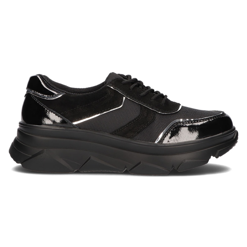 Leather laced sneakers Filippo DP3178 / 21 Bk black Leather laced sneakers Filippo DP3178 / 21 Bk black