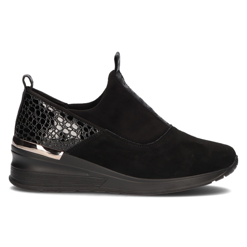 Leather Sneakers Filippo DP1689 / 21 Bk Bk Black