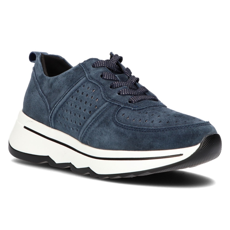 Filippo Leather sneakers DP3171 / 21 Nv navy blue