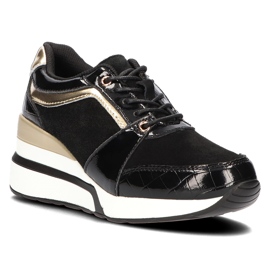 Leather sneakers Filippo DP3167 / 21 Bk black