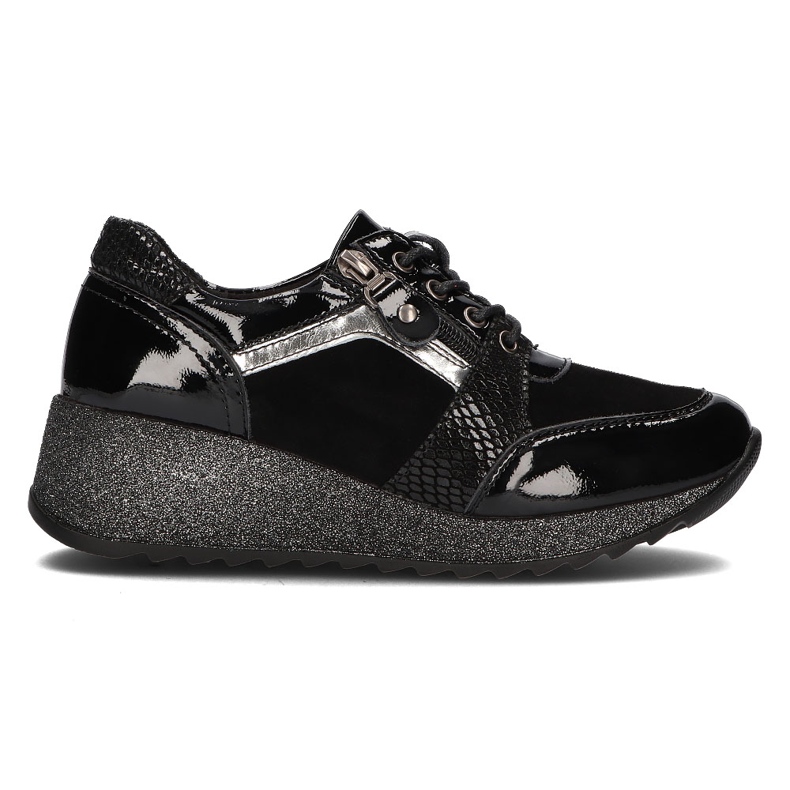 Leather sneakers Filippo DP3189 / 21 Bk black