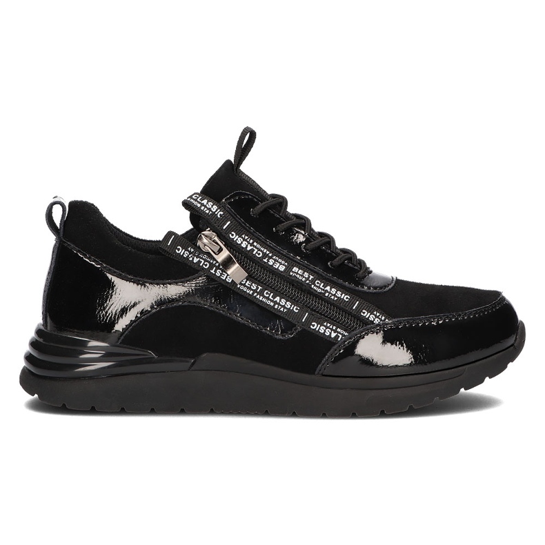 Leather sneakers Filippo DP3149 / 21 Bk black