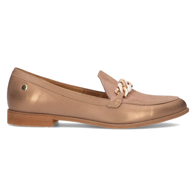 Leather Loafers Filippo 4099B Beige
