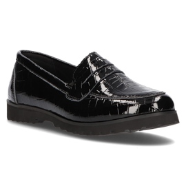 Leather moccasins Filippo DP3172 / 21 Bk black