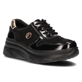 Leather Sneakers Filippo DP3185 / 22 Bk black