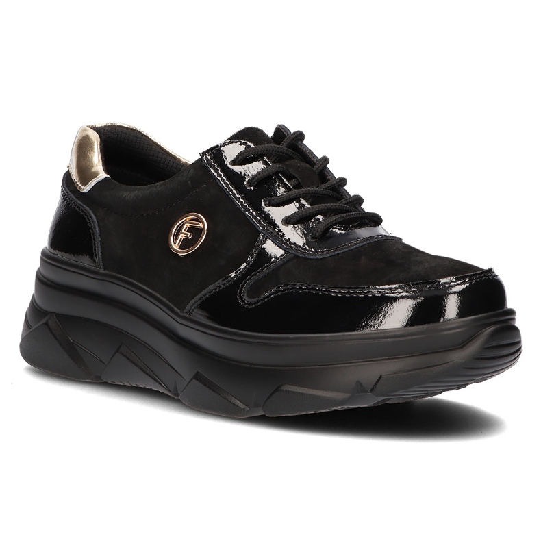 Leather Sneakers Filippo DP3185 / 22 Bk black