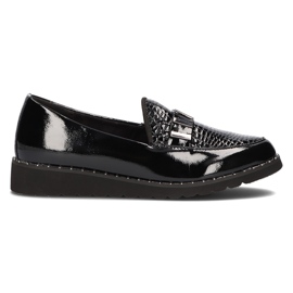 Leather moccasins Filippo DP1515 / 22 Bk L black