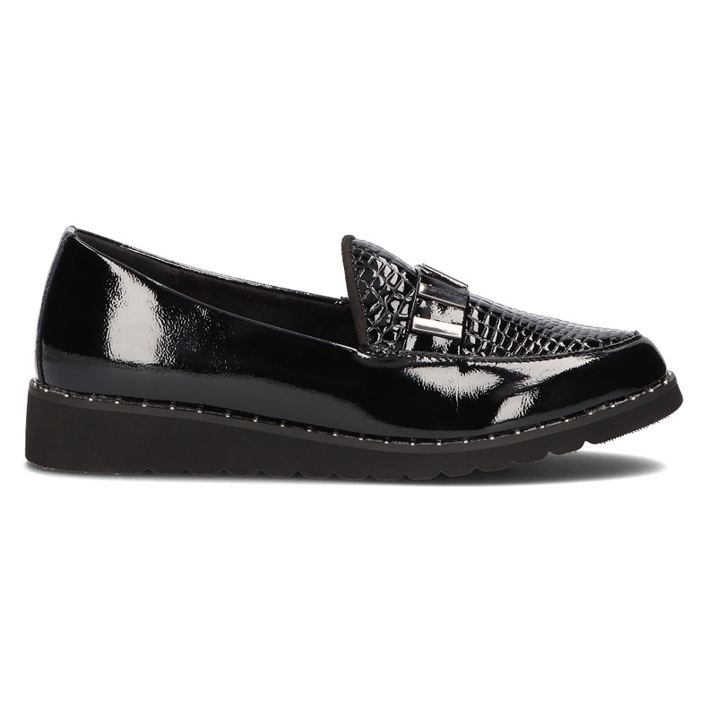 Leather moccasins Filippo DP1515 / 22 Bk L black