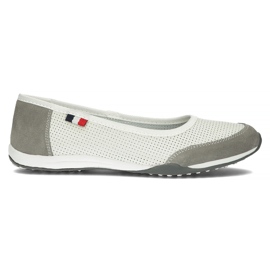 Leather shoes Filippo DP142 / 22 Wh Gr white-gray grey
