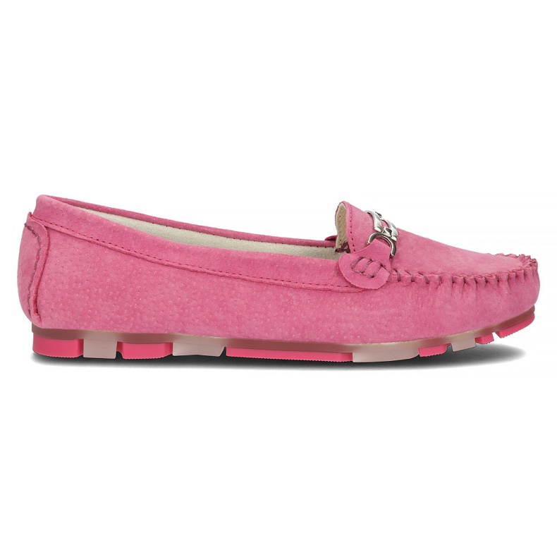 Leather moccasins Filippo DP1202 / 22 Fh pink
