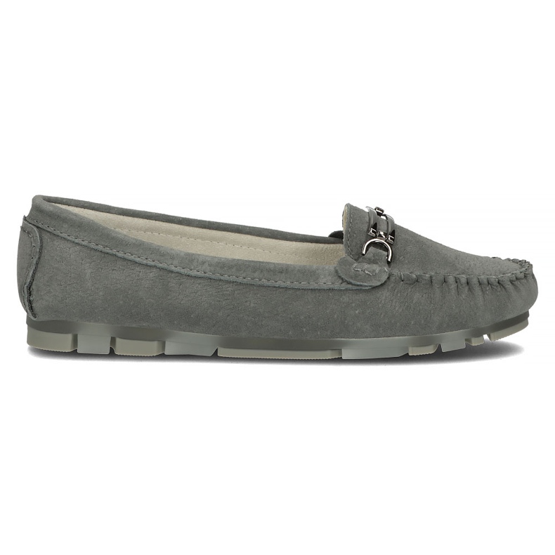 Leather loafers Filippo DP1202 / 22 Gr gray grey