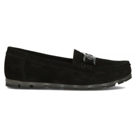 Leather moccasins Filippo DP3630 / 22 Bk black