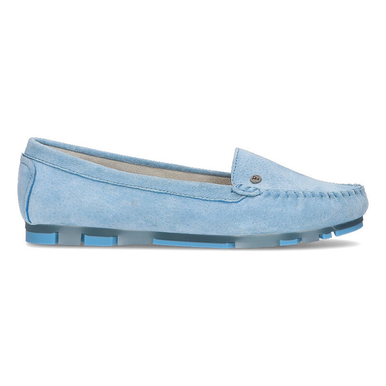 Leather loafers Filippo DP2037 / 22 Bl blue