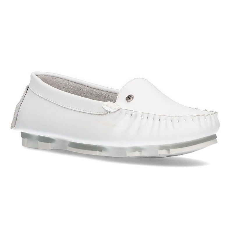Leather loafers Filippo DP2037 / 22 Wh white
