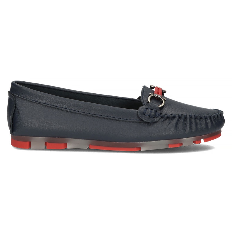 Leather loafers Filippo DP3613 / 22 Nv Rd navy blue