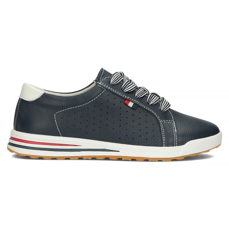 Leather shoes Filippo DP3509 / 22 Nv navy blue