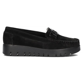 Leather moccasins Filippo DP3334 / 22 Bk black