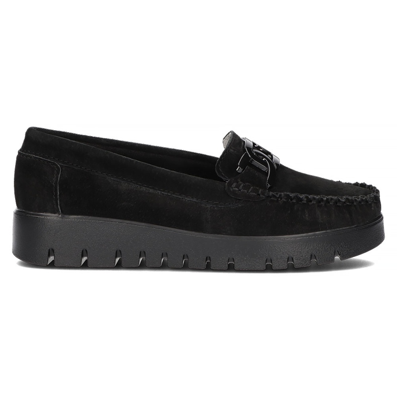 Leather moccasins Filippo DP3334 / 22 Bk black