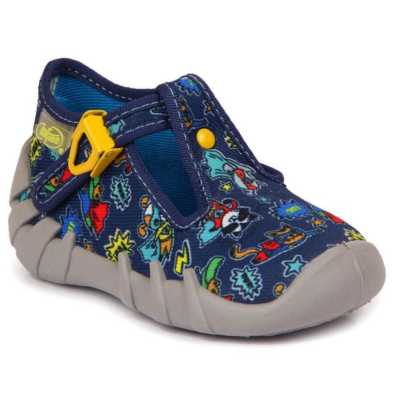 Befado Jr BEF2M navy blue slippers